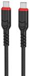 hoco. X59 cablu de date (Tip-C - Tip-C, 60W, 3A, încărcător rapid PD, 300cm) BLACK X59_TYPEC_TYPEC_300 (X59_TYPEC_TYPEC_300)