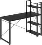 Brius Birou raft lateral montare stanga dreapta otel industrial, 60x132x119 cm, design modern, negru (EZ-LWD049B56)