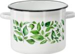 Chomik Oală emailată 5, 5 L 22 cm alb Ficus *9235 (CH-EMA9235)