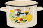 Chomik Oală emailată 3 L 18 cm crem oliv *7459 (CH-EMA7459)