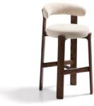 Kave Home Bézs-sötét natúr színű kőrisfa bárszék (ülésmagasság 75 cm) Granite - Kave Home - bonami - 151 527 Ft