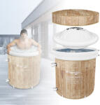 inSPORTline Hordozható edzőkád inSPORTline FrostZen Pro II WDL, tartós dupla héj, felső felfújható perem, 6 támasztóláb, 5 réteg szigetelés