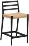 Kave Home Fekete-natúr színű tölgyfa bárszék (ülésmagasság 65 cm) Analy - Kave Home