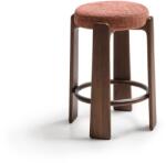 Kave Home Terrakotta színű-sötét natúr színű kőrisfa bárszék (ülésmagasság 75 cm) Granite - Kave Home