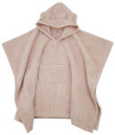 EKO Pončo pamutból kapucnival és fülekkel Powder pink 75x120 cm