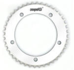 Csepel single speed első lánckerék 42T, 130 mm, 1s (1/8"), alumínium, fehér