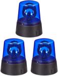 Relaxdays Set de 3 piese cu lumină albastră LED (10134320)