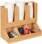Relaxdays Organizator de cafea cu 6 compartimente (10133572)