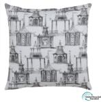 BigBuy Pernă Poliester 60 x 60 cm 100 % bumbac Căsuță