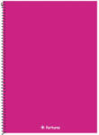 Fortuna Spirálfüzet kockás FORTUNA Monocolor A/4 70 lapos magenta (01.08675) - robbitairodaszer