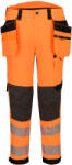 Portwest HI-VIS EV4 EV448 / Férfi fényvisszaverő, rugalmas, derékig érő munkanadrág, hosszított - HV narancssárga UK 36/EU 52 (EV448OBT36)
