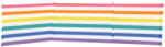 Marbueno Paraviento 4 Palos Acero Polyester Dungi Colorate 360X80 cm Plajă, Piscină, Grădină Cort