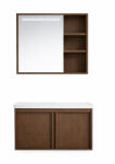 Gamma Toscana fürdőszobai szett 60x47 cm sötét barna, beépíthető (ZŁ-TOS-6047-DW)