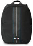 BMW BMBP15COMPVSKL 16" Nylon hátizsák - fekete, kék csíkos (BMBP15COMPVSKL)
