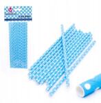  Papír szívószál pöttyös 12 db (31682)