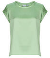 VILA Blúzok VIELLETTE S/S SATIN Zöld DE 36