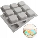 Senzi Cosmetics Senzi Szilikon Sütőforma 9x Négyzet Keksz Zselé MF-009 (MF-009)