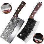  Kínai kés, Séf kés, húsvágó kés, univerzális kés, konyhai kés 2db (C5E-BL-S-CD2)