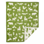 Klippan Forest biopamut babapléd zöld (261601)