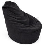 LazyBag XL beltéri LazyKord babzsákfotel - fekete