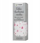 T-Tomi Nagy pamut Tetra törölköző Rózsaszín cseppek (TT 3898)