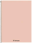 Fortuna Spirálfüzet kockás FORTUNA Monocolor A/4 70 lapos pasztell barack (01.08676) - fotoland