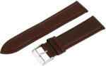  Karóra bőrszíj, barna színű, varrott, 75+115 mm / 22 mm (6490-9)