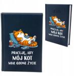  Naptár 2026 Könyves A5 Vicces Macska Kék Határidőnapló (8018739 kalendarz)