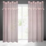 Eurofirany Függöny készre szerelve MOON-2 140x250 Eurofirany rózsaszín (418367)