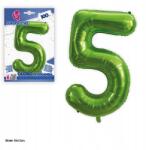  Ouda Party -100 cm alumínium digitális lufi 5 zöld színben
