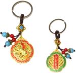  Cal amuleta breloc 10 cm feng shui cu simboluri chinezesti si moneda pentru noroc si succes 1 buc