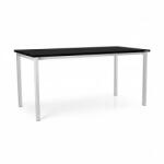 Rauman Univerzális asztal fém lábakkal 160 x 80 cm, fekete