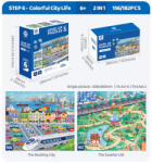 Panda Juniors - Level Up puzzle - 6 szint - 156/182 db-os puzzle