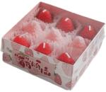  Set 9 Lumanari Parfumate, Model Capsunici, Ardere 30 min, 117g, 9.3 x 9.3 x 3.8 cm, Roz/Rosu (134157)