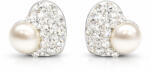 HÉRA GYÖNGYÖS SZÍV bedugós fülbevaló - 10 mm (crystal fehér) (2026012208)