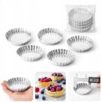 Kuchpol Tart Forma Cukrászati Kiszúró 9CM 6 Darabos Készlet Univerzális Fém (1457)