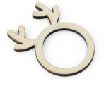  Fa gyűrűk szalvétához Rénszarvasok, természetes fa (1 db / 6 db) (OS2-100)