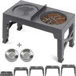  Dupla kutyatál 4 tállal, állítható magasságú állvánnyal (6975848991909)