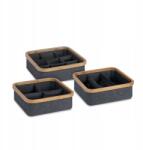 AD. CON Fiókos rendszerező Íróasztali szekrény Ékszertartó rekeszekkel Szürke 3db (001057)