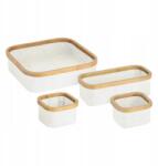 AD. CON Íróasztali Tároló Rendszerező Szekrényhez 4 Bambusz Doboz Bézs (AD-00005-002.6)