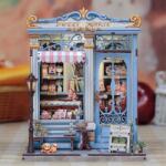 Habarri Diy Book Nook Cukrászda Sweet Marie Miniatűr Led házikó (PRC)