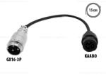  Töltő átalakító adapter GX16 3P-ről Kaabo csatlakozóra