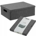 Plast Team Tároló Doboz Összecsukható Tároló Doboz Fedővel Szürke 36x27x13cm (53840800)