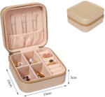  Arany Színű Műbőr Utazó Ékszerdoboz