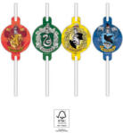PROCOS Harry Potter Hogwarts Houses papír szívószál 4 db-os szett FSC (PNN93368) - perfectbaby