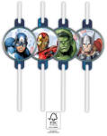 PROCOS Bosszúállók Infinity Stones papír szívószál, 4 db-os szett FSC (PNN93956)