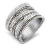 VICTORIA Ezüst színű köves gyűrű (VBNRZ11558) - perfectbaby