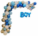 Balloons4party Kit aranjament arcada albastru Baby 52 buc