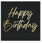 Procos Happy Birthday Elegant szalvéta 20 db-os 33x33 cm FSC (PNN96615) - perfectbaby