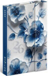 Realsystem mágnessel záródó agenda, határidőnapló, 11x16cm, heti tervező, 2026, Porcelain Flower (RSZ-5412-PO)